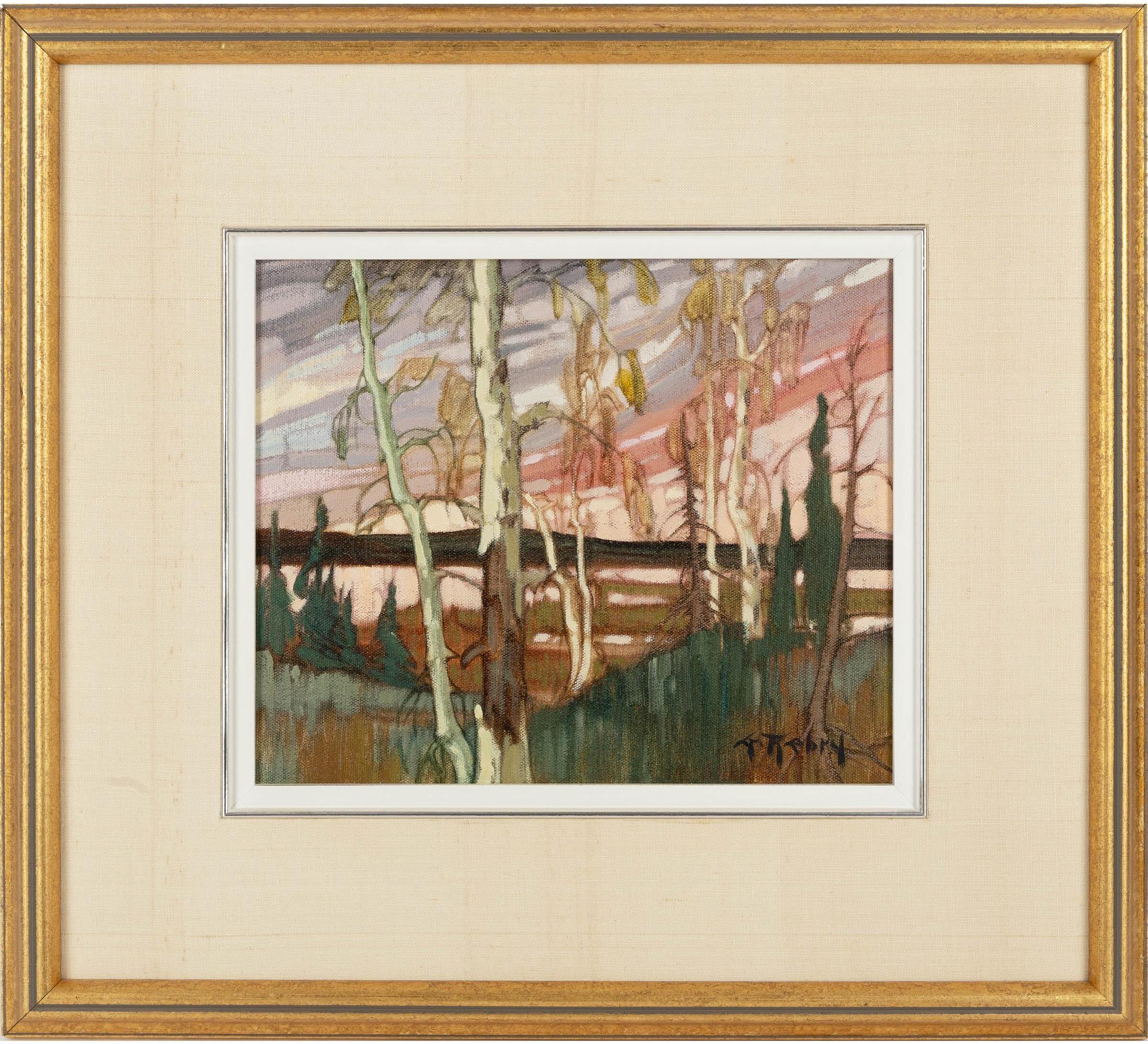 Landschaft in Quebec – Painting von Gaston Rebry