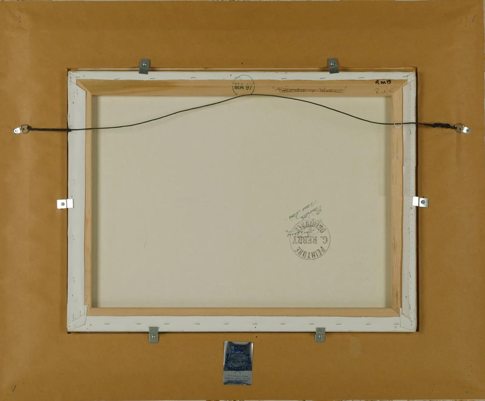 Gaston Rebry, Canadien, 1933-2007
Huile sur toile
18 x 24 
Signé en bas à droite ;
signé, titré et daté au verso ;
encadré