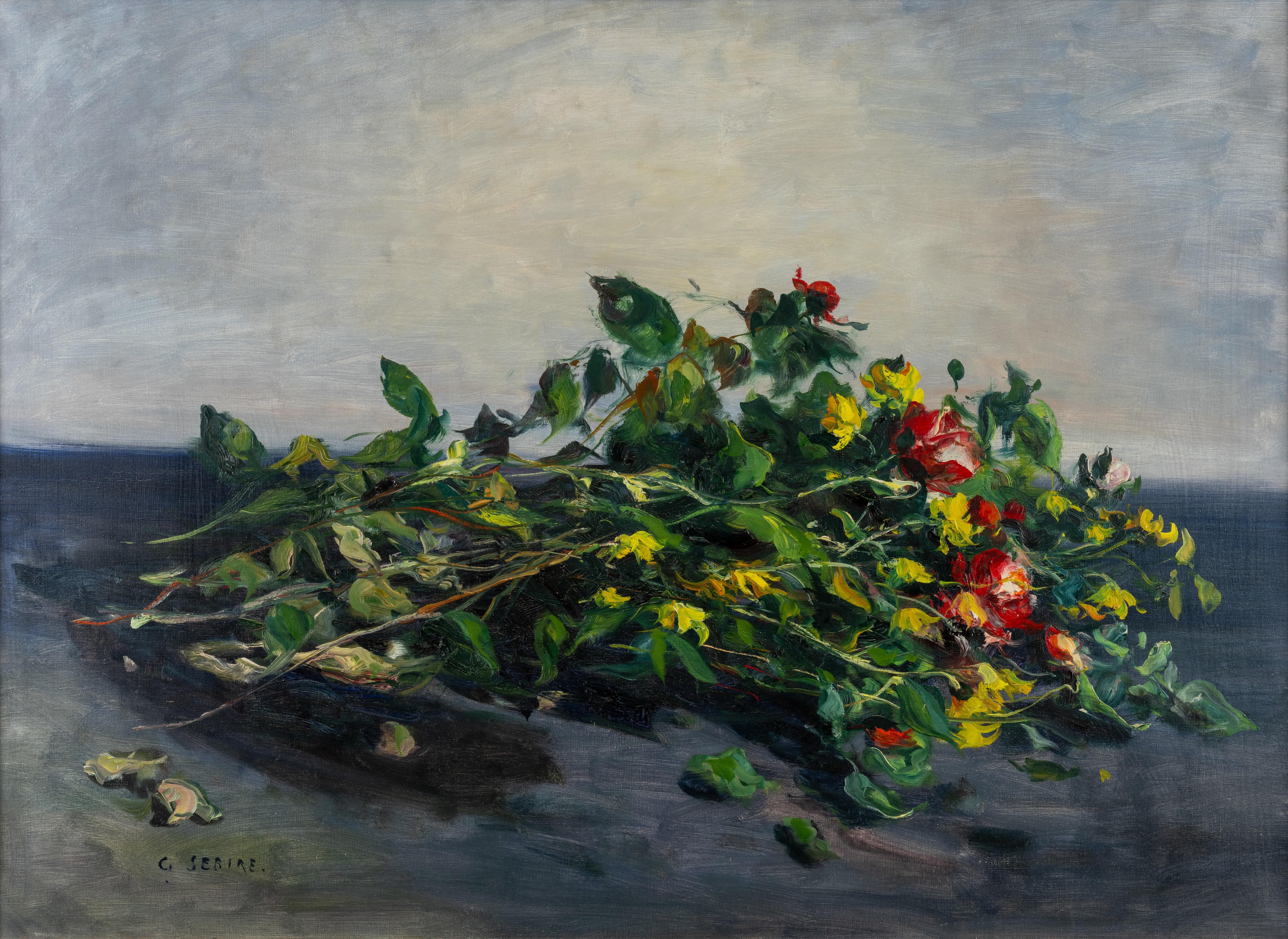 Bouquet di fiori secchi - Painting di Gaston Sebire