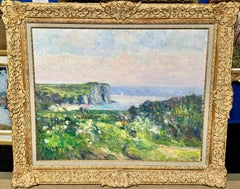 French Impressionist landscape with by Sea Side, the Pays de Caux Normandy