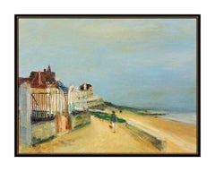 Gaston Sebire Oil Painting On Canvas French Landscape Original Signed Framed Art