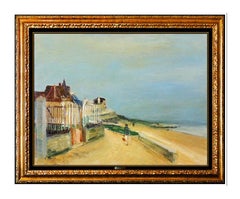 Gaston Sebire Oil Painting On Canvas French Landscape Original Signed Framed Art