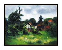 Gaston Sebire Original Landscape Painting Oil On Canvas Signed Framed Artwork