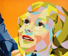 Original Vintage Air Travel Poster Sabena You're In Good Hands MidCentury Design