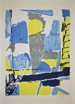 Composition - Lithographie originale de Gastone Breddo - 1961