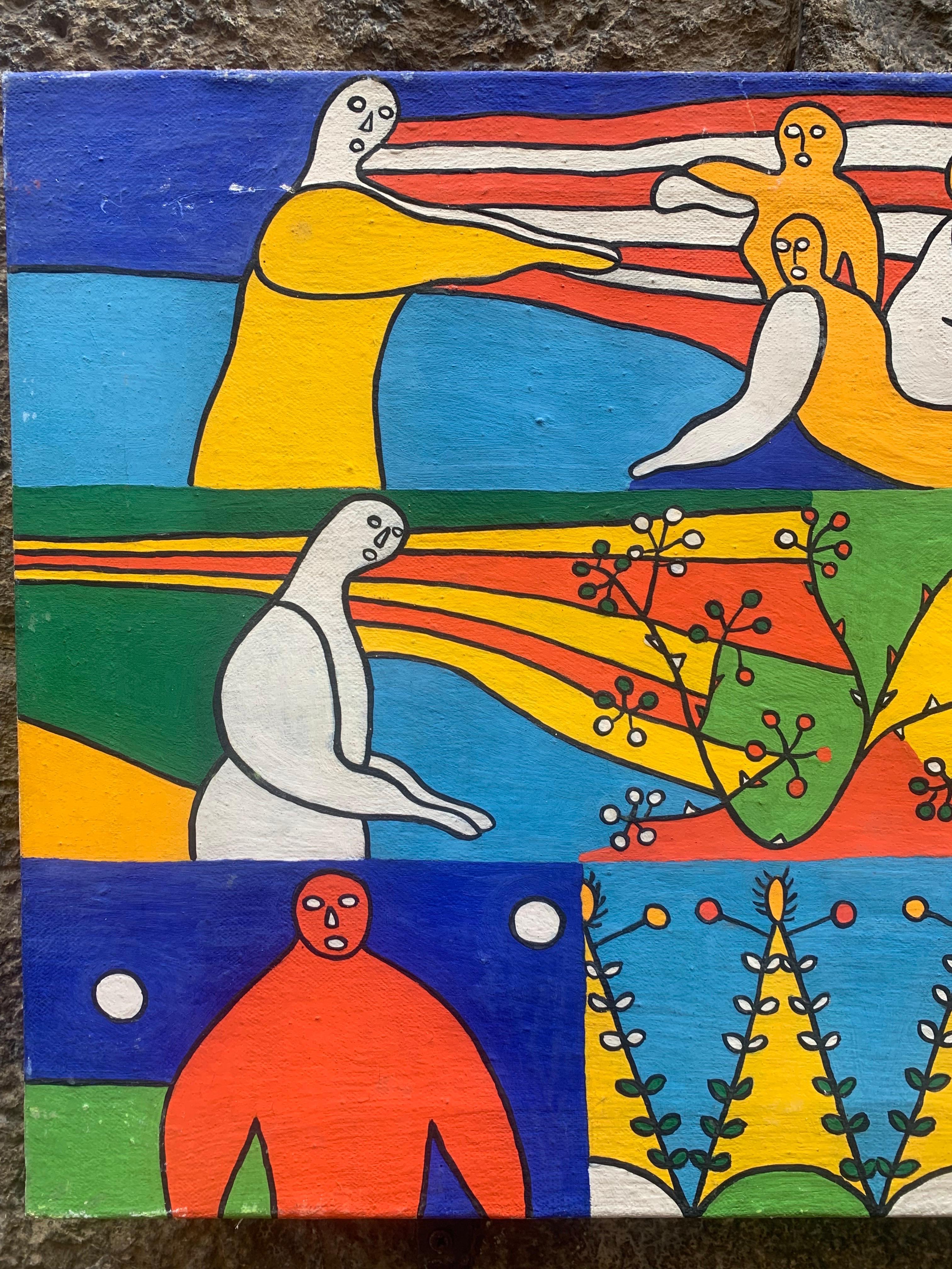Gastone Lanfredini: Pintor toscano ingenuo - Matemático. 

Cuadro firmado y fechado en 1966.
Inscripción 
