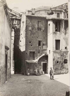 Portico D'Ottavia, Rome - Vintage Photograph by Gastone Proietti - 1950s