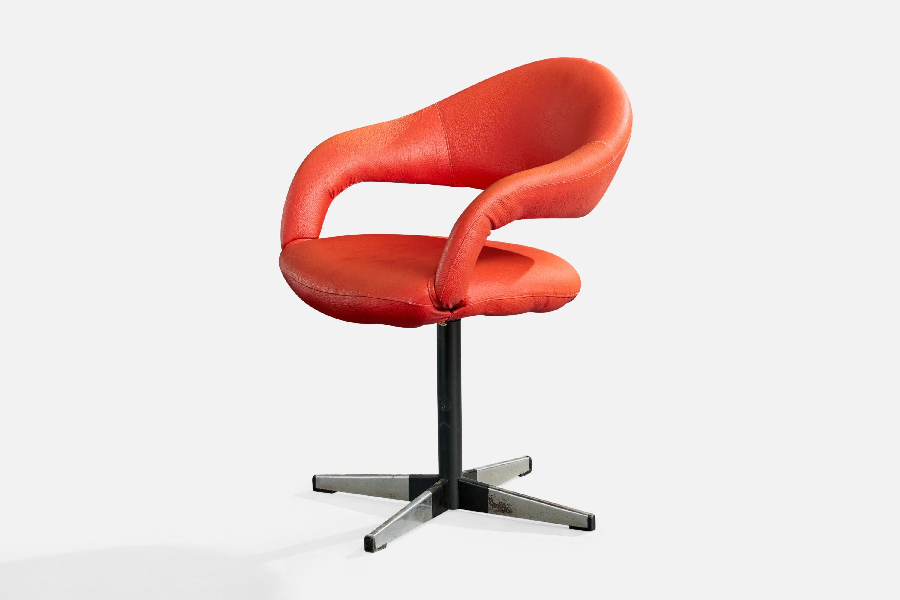 Gastone Rinaldi, Sillón, Metal, Vinilo, Italia, Años 60 Italiano en venta