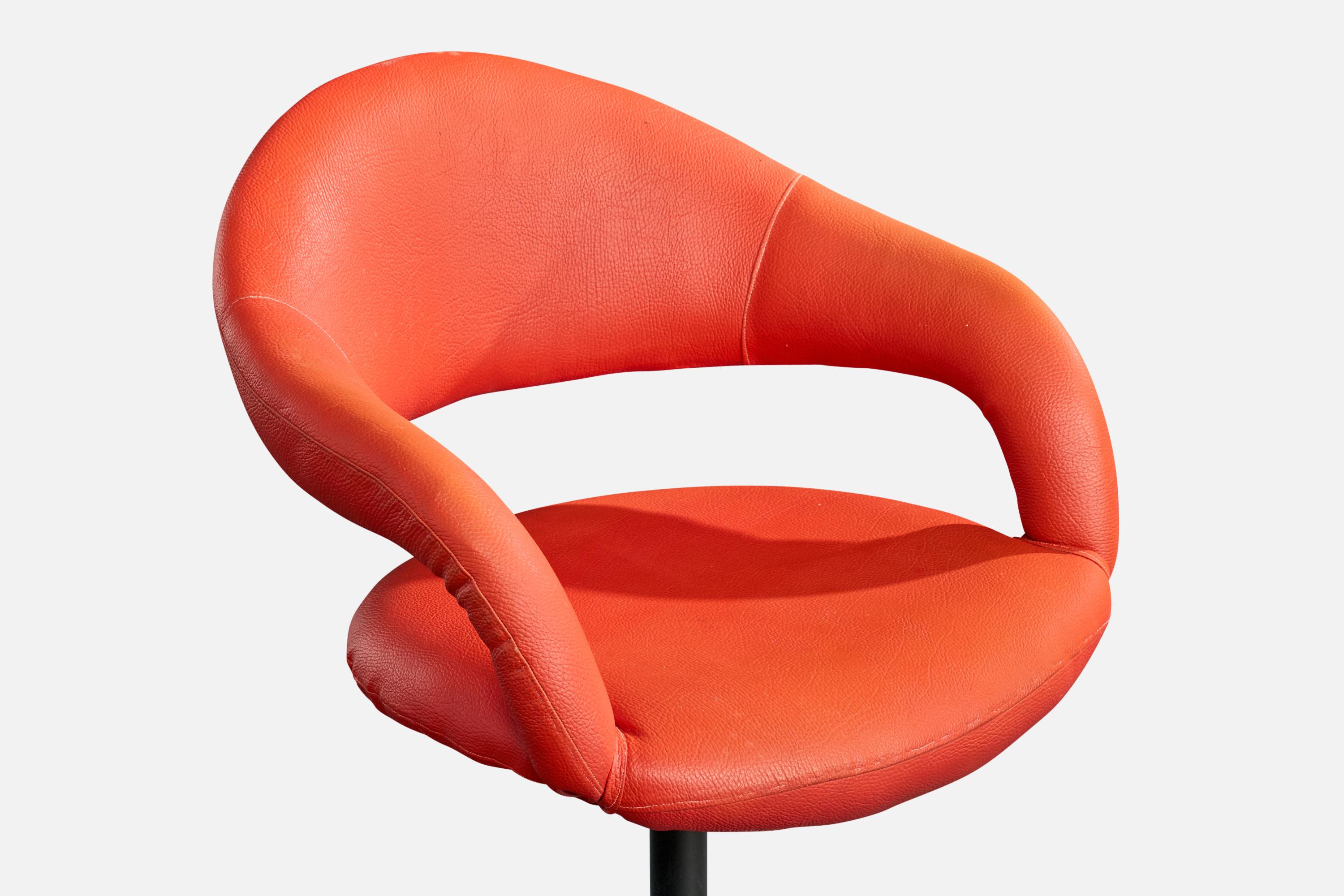 Gastone Rinaldi, Sillón, Metal, Vinilo, Italia, Años 60 mediados del siglo XX en venta