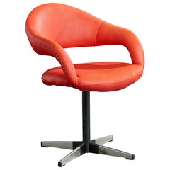 Gastone Rinaldi, Armchair, Metal, Vinyl, Italy, 1960s