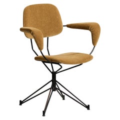 Attribuito a Gastone Rinaldi, Poltrona, Metallo, Mohair, Italia, anni ’50