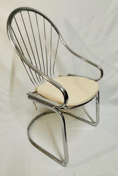 Gastone Rinaldi Chrome Side Chair