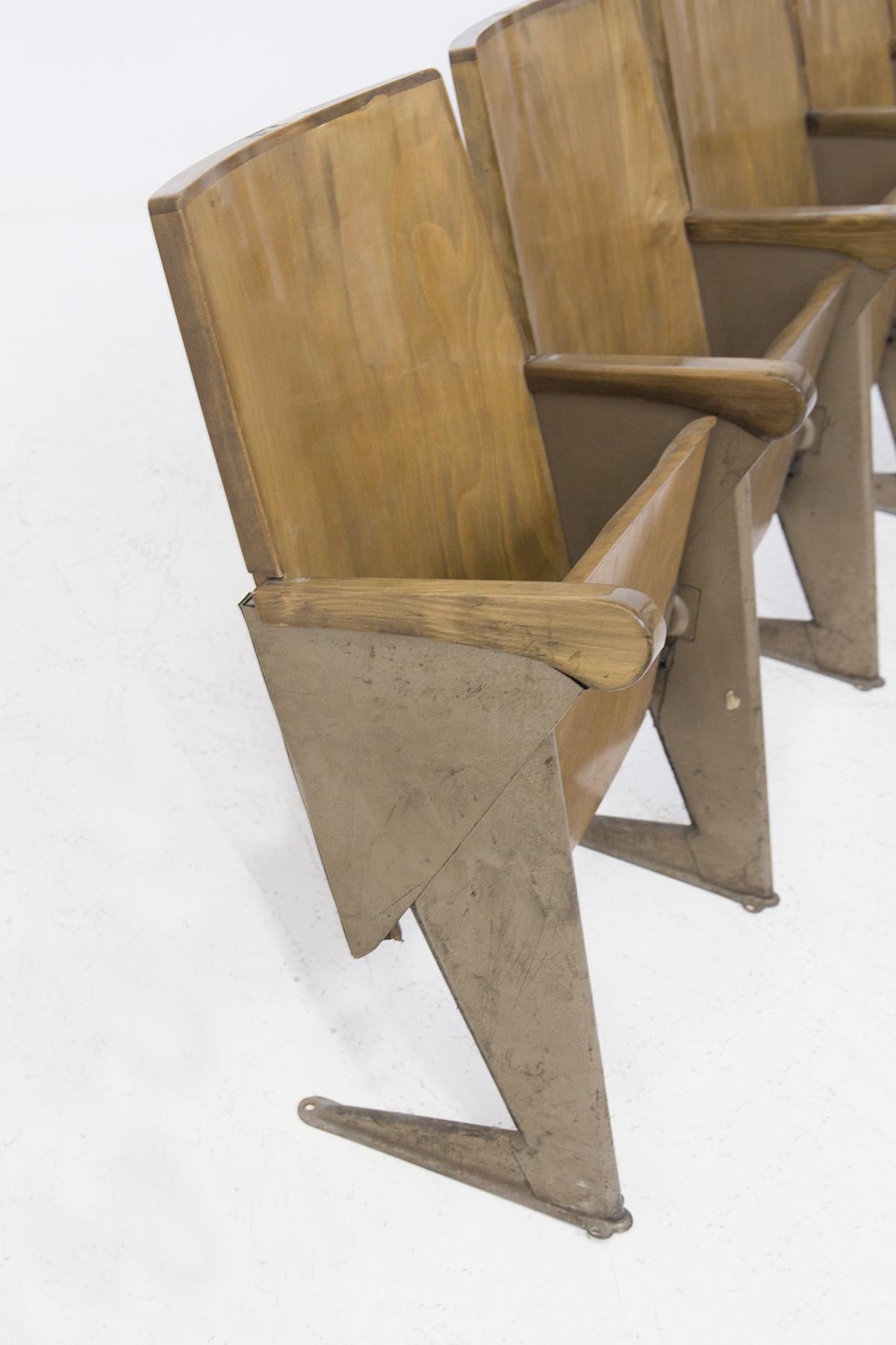 Italian Gastone Rinaldi Cinema Chairs Mod. LV 4 for the Piccolo Milano For Sale