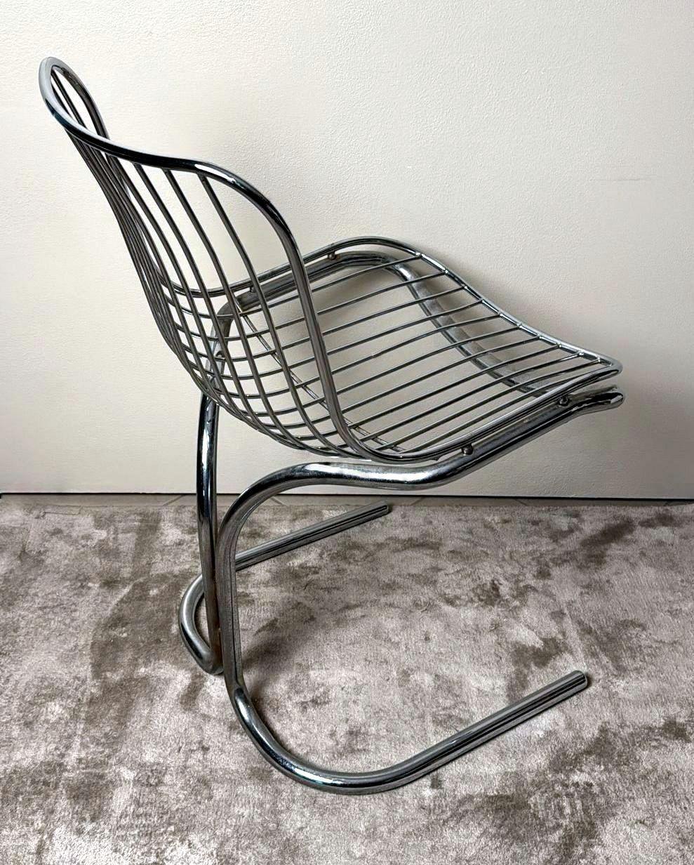 Gastone Rinaldi  Silla italiana de diseño en tubo de acero para Rima Padova en venta 4