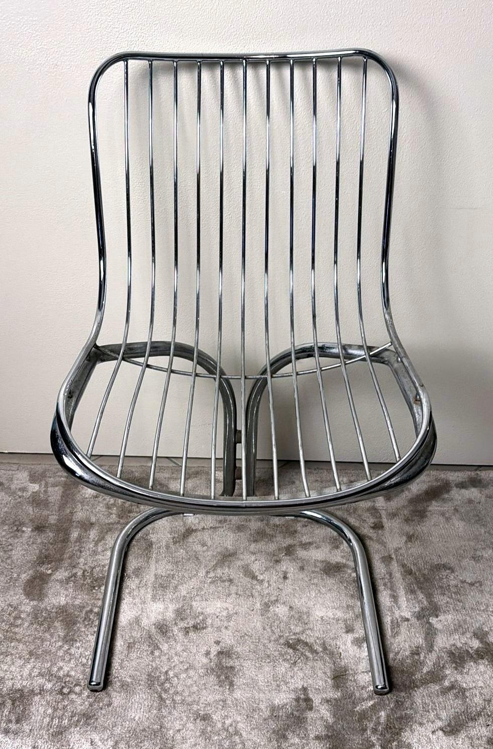 Gastone Rinaldi  Silla italiana de diseño en tubo de acero para Rima Padova en venta 5