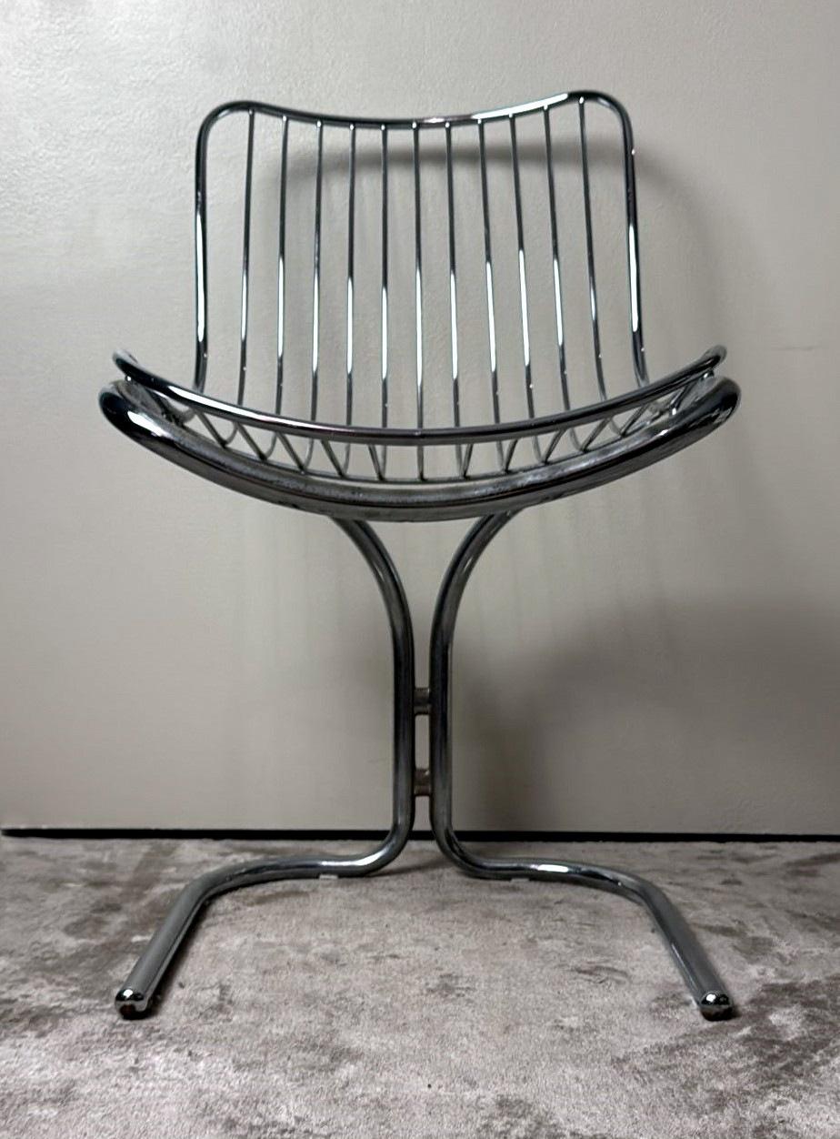Gastone Rinaldi  Silla italiana de diseño en tubo de acero para Rima Padova en venta 7