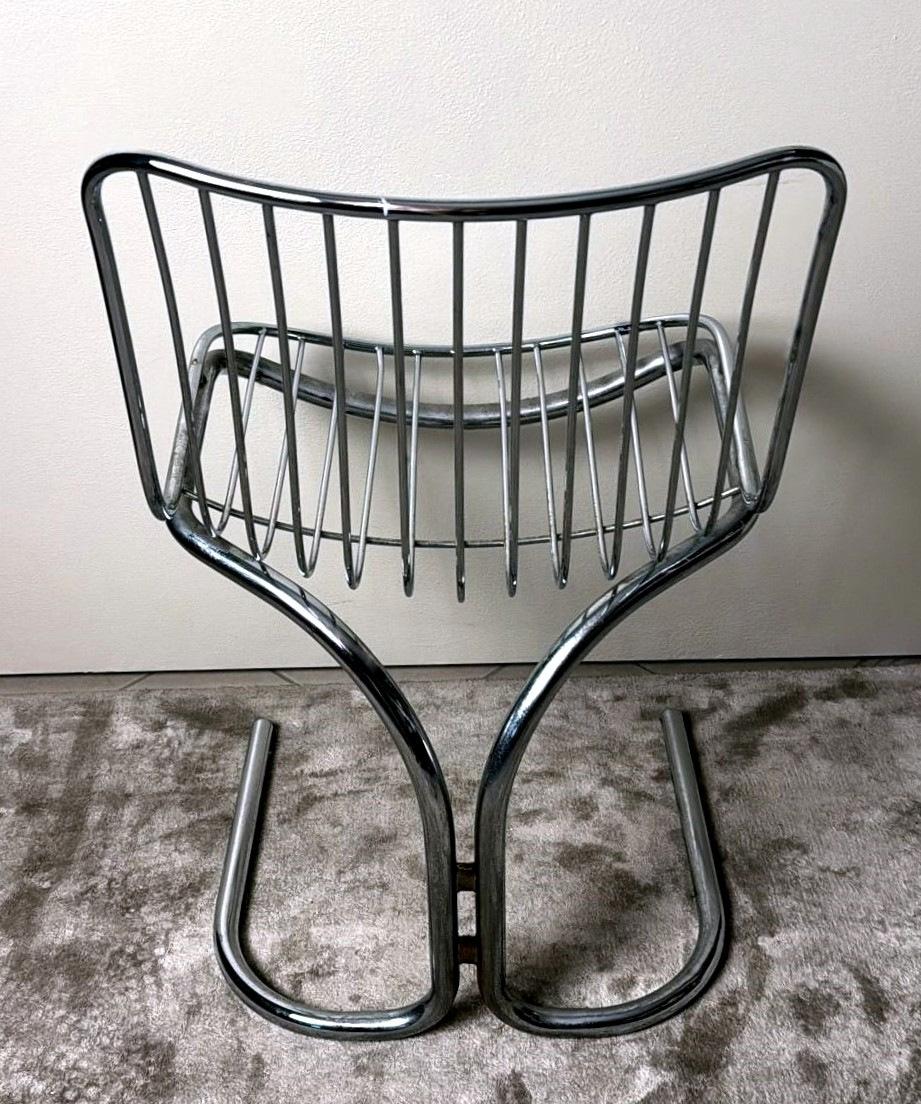 Gastone Rinaldi  Silla italiana de diseño en tubo de acero para Rima Padova en venta 8