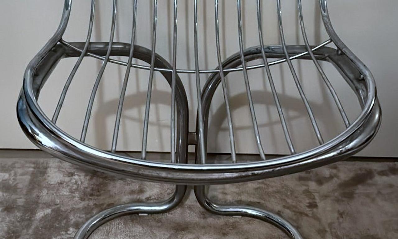 Gastone Rinaldi  Silla italiana de diseño en tubo de acero para Rima Padova en venta 10