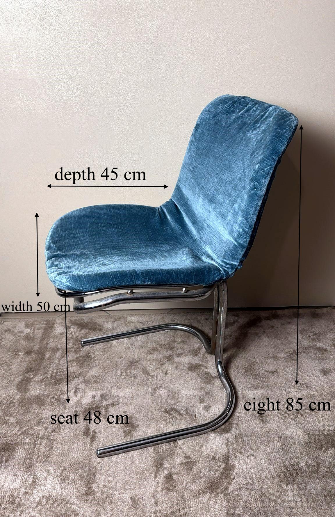 Gastone Rinaldi  Silla italiana de diseño en tubo de acero para Rima Padova en venta 12