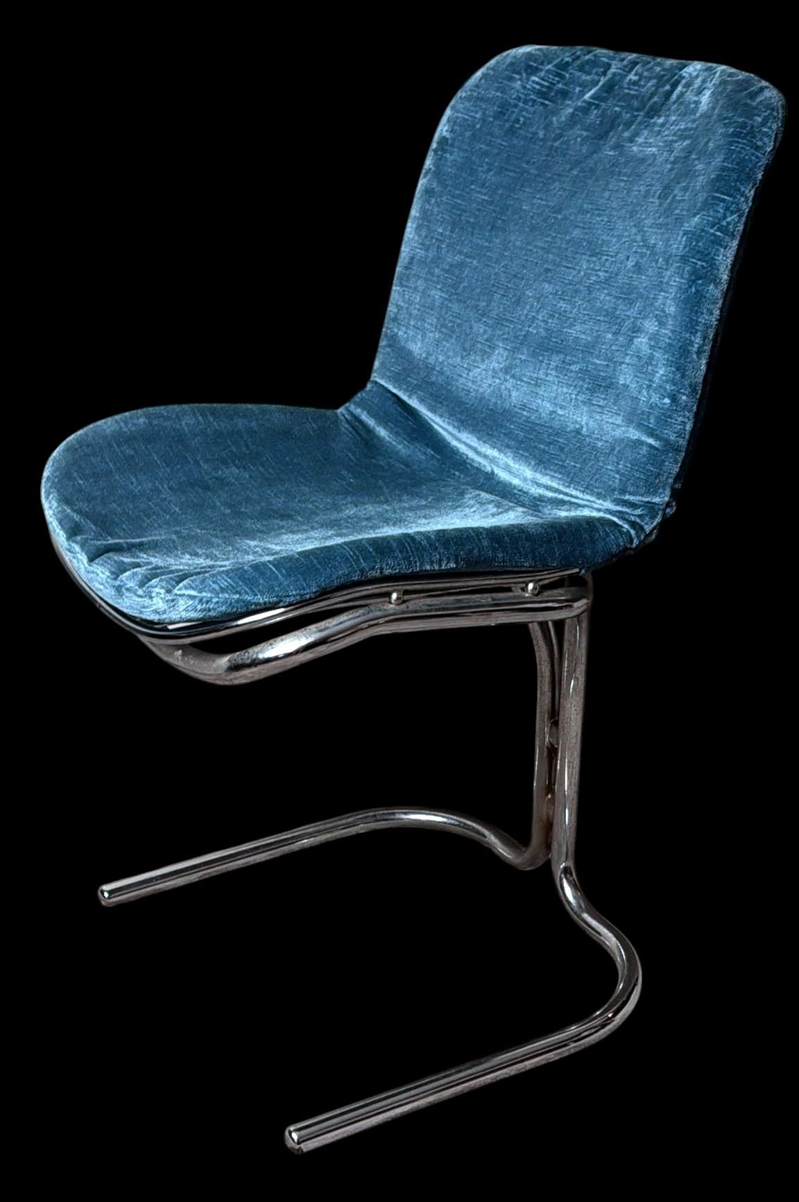 Gastone Rinaldi  Silla italiana de diseño en tubo de acero para Rima Padova Moderno de mediados de siglo en venta