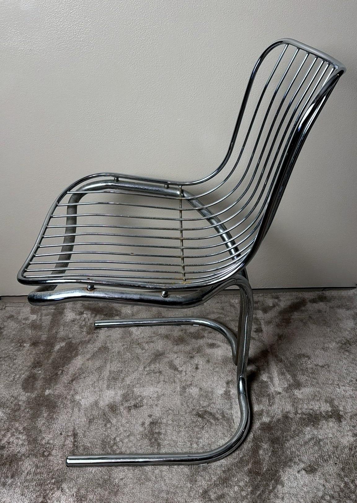 Gastone Rinaldi  Silla italiana de diseño en tubo de acero para Rima Padova en venta 1