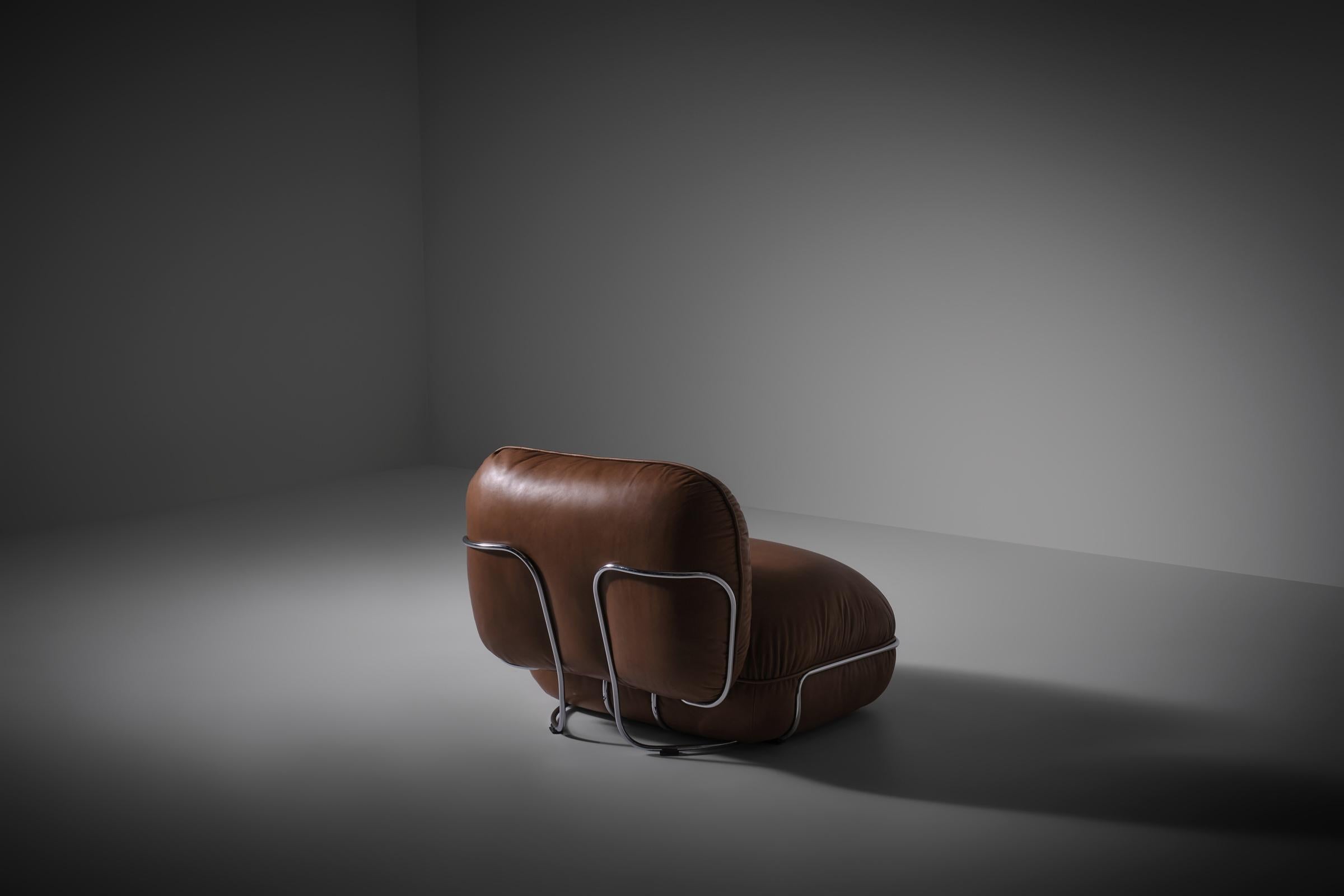 Gastone Rinaldi ‘Diega’ lounge chair for Rima, Italy 1970s For Sale 1