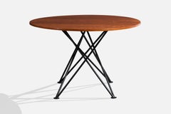 Gastone Rinaldi, Dining Table, Wood, Metal, Italy, 1960s