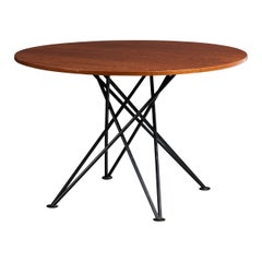 Gastone Rinaldi, Tavolo da pranzo, Legno, Metallo, Italia, anni '60
