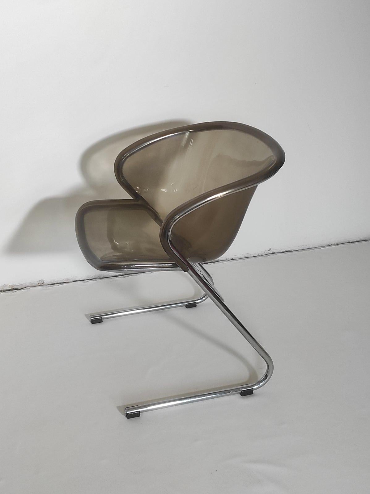 Chrome Gastone Rinaldi Flynn Chair for Rima 1970s For Sale