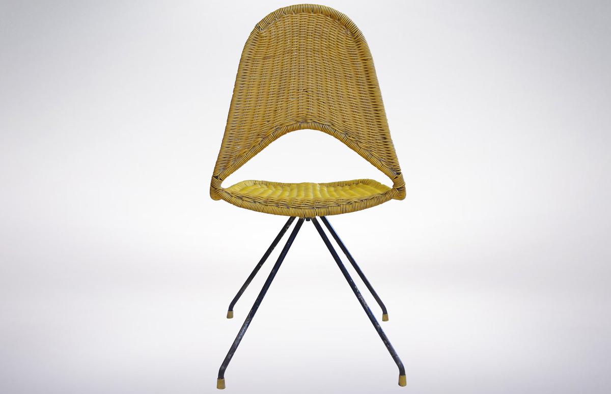 Gastone Rinaldi für Rima, italienischer Mid-Century-Stuhl „DU 68“, 1955 (Moderne der Mitte des Jahrhunderts) im Angebot