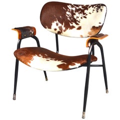 Gastone Rinaldi for RIMA Lounge Chair with New Cowhide, Italy, 1950s