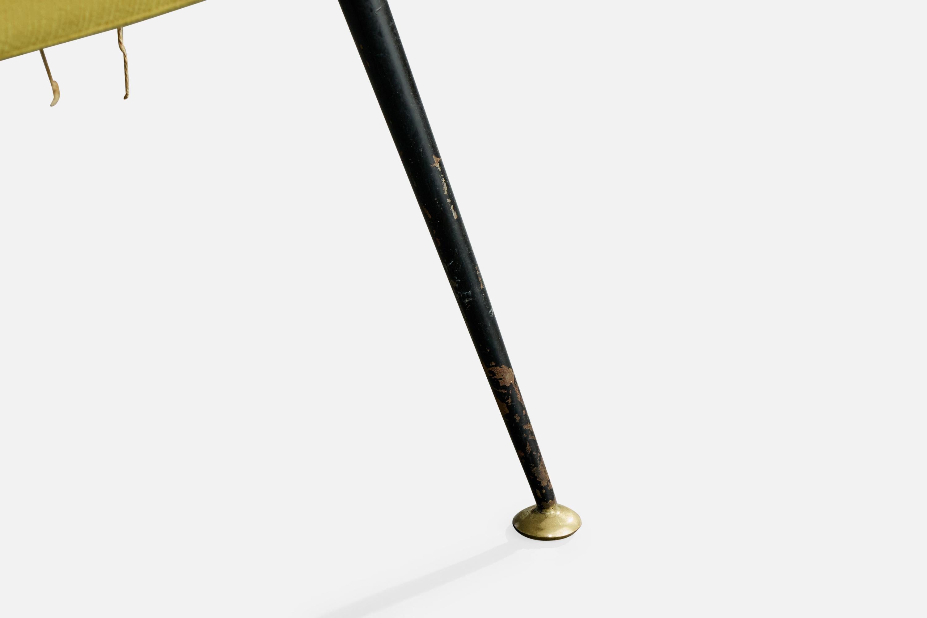 Gastone Rinaldi, Loungesessel, Stoff, Metall, Messing, Italien, 1950er Jahre im Angebot 6