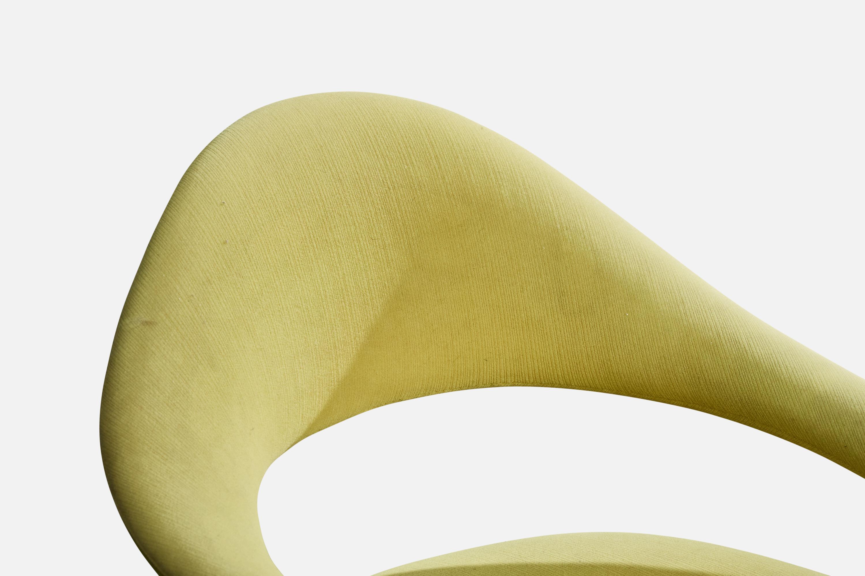 Gastone Rinaldi, Loungesessel, Stoff, Metall, Messing, Italien, 1950er Jahre im Angebot 2