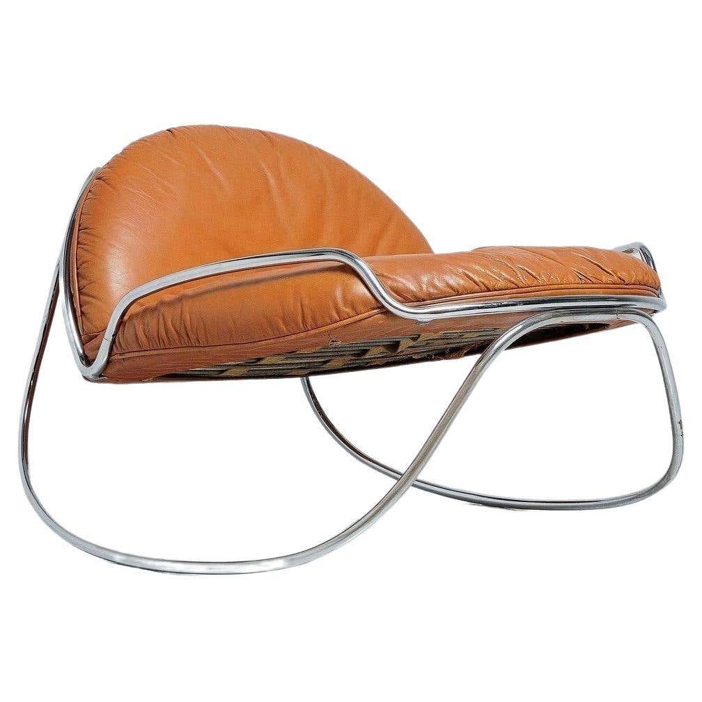 Gastone Rinaldi Ondalunga Rocking Chair Italy 1971 For Sale at 1stDibs