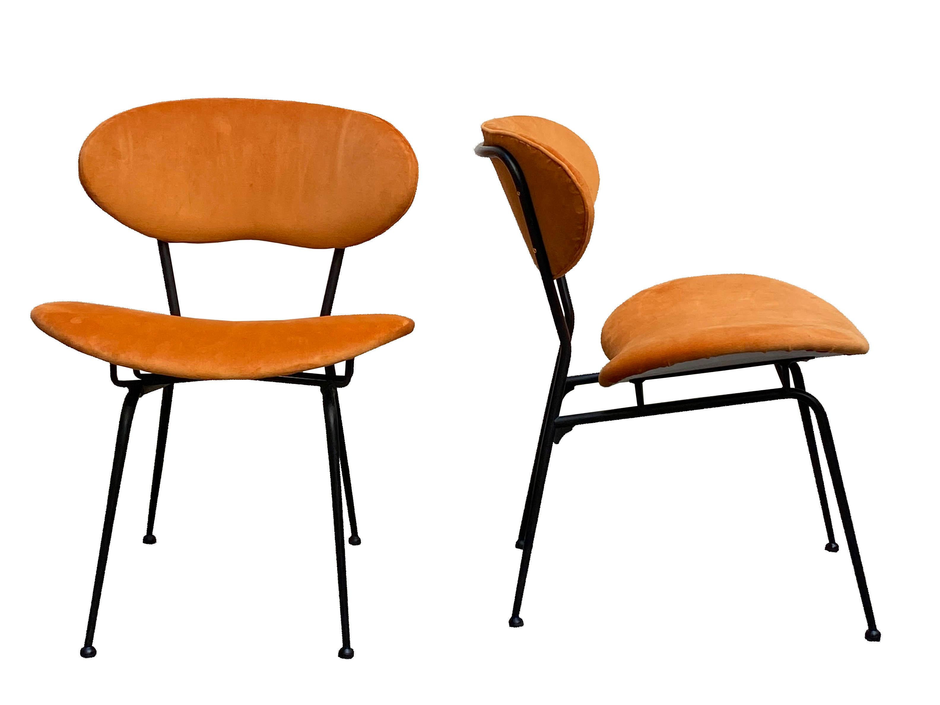 Mid-Century Modern Gastone Rinaldi Pair of RIMA Chairs, Italy, 1960s