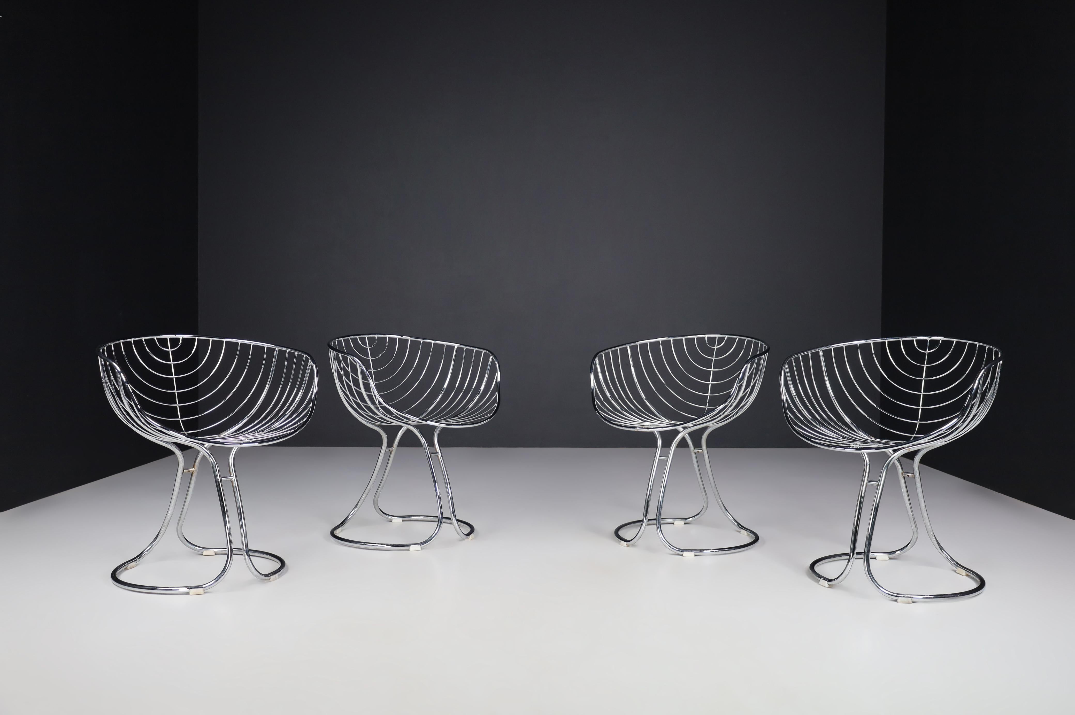 Gastone Rinaldi pan Am chairs for Rima Padova, Italy 1970s

This set of four chairs, model 