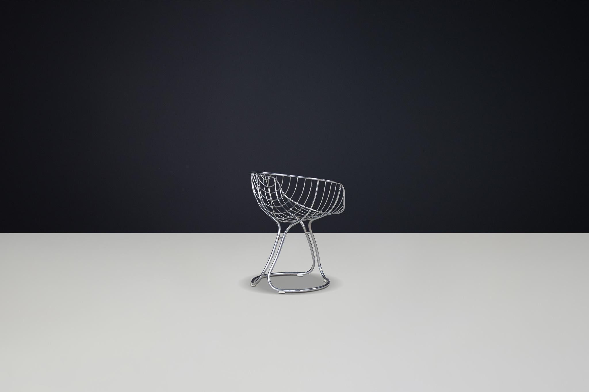 Mid-Century Modern Gastone Rinaldi Pan Am Dining Chair for Rima Padova, Italy, 1970s For Sale