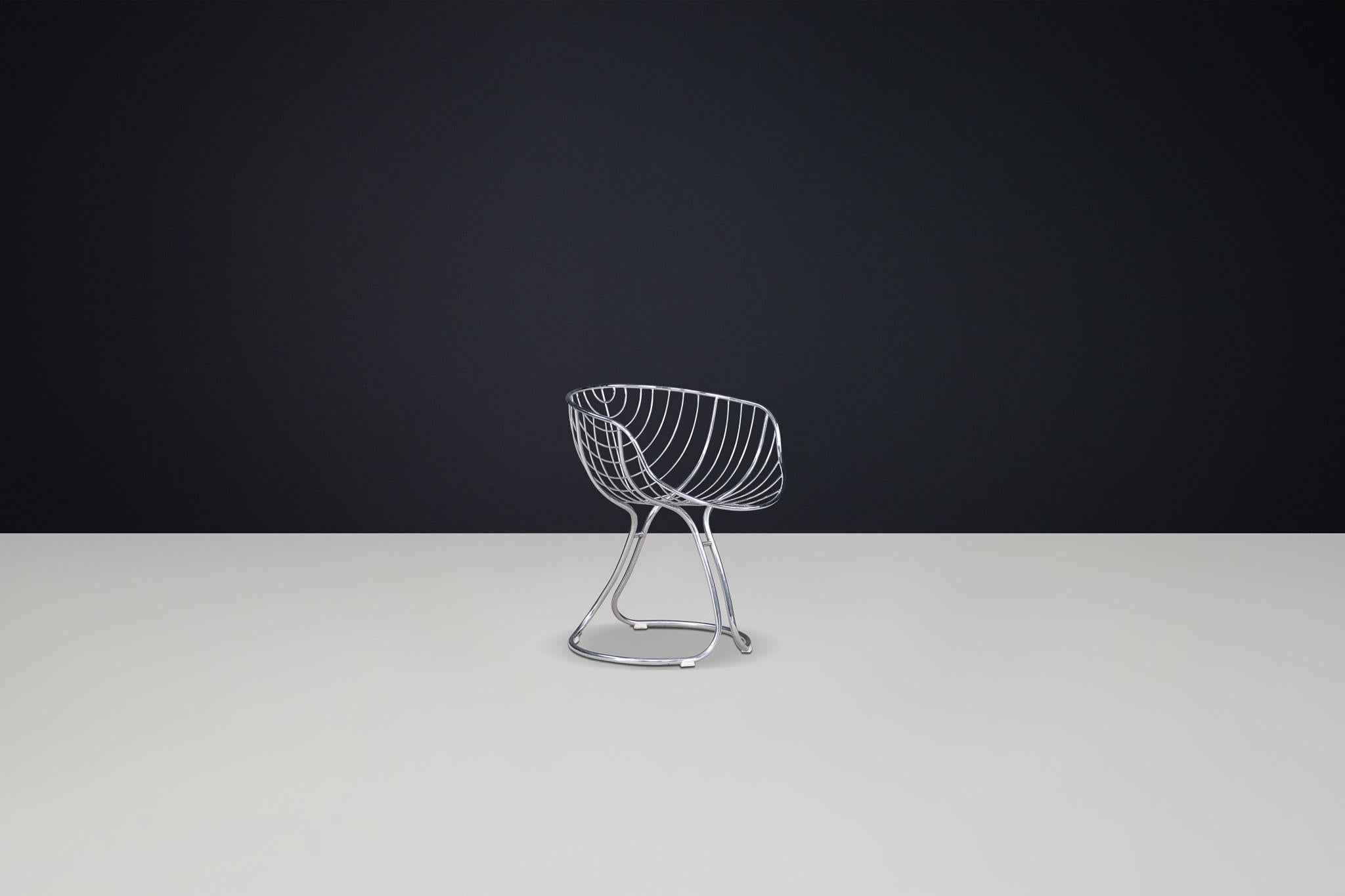 Italian Gastone Rinaldi Pan Am Dining Chair for Rima Padova, Italy, 1970s For Sale