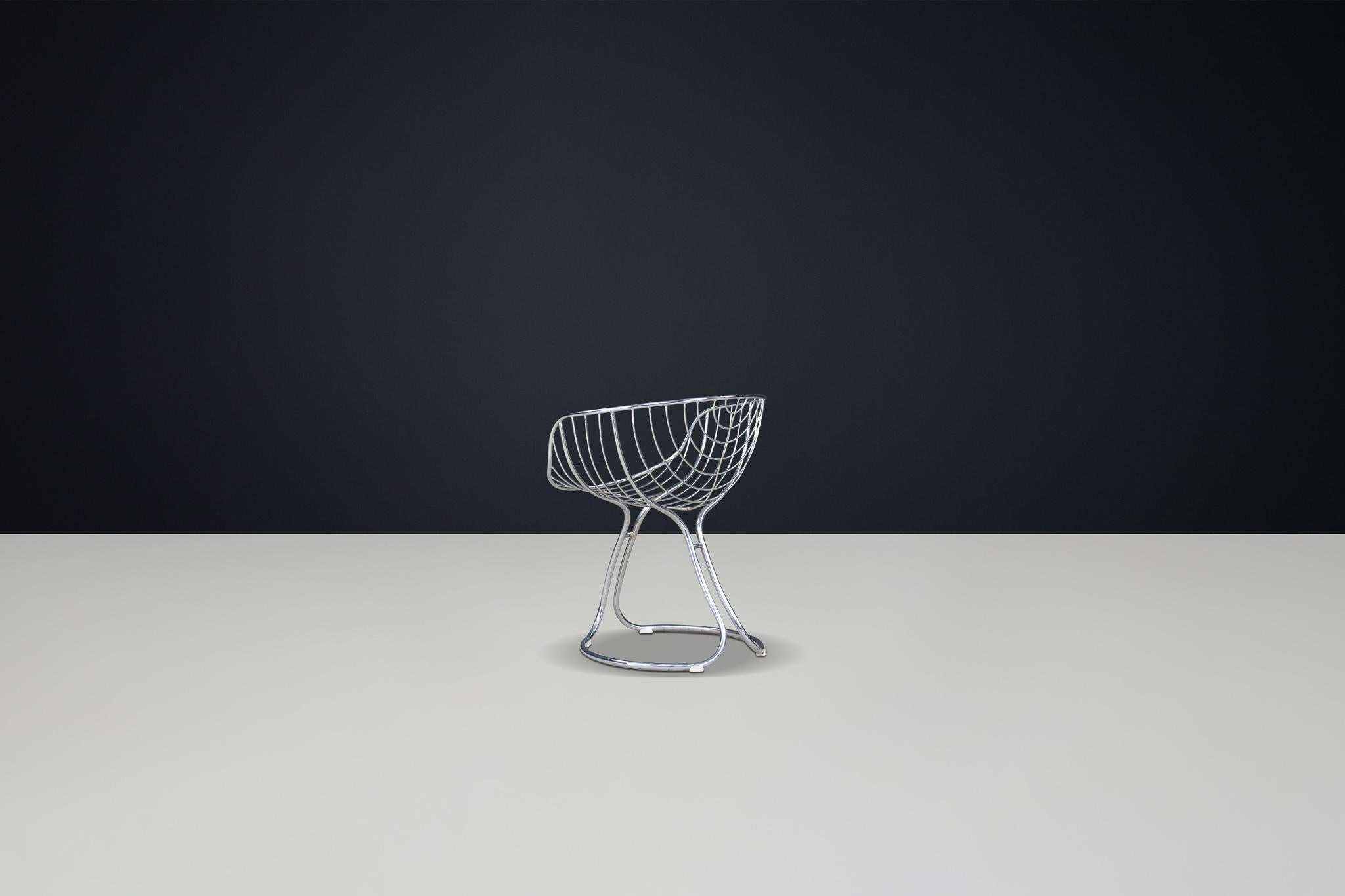 20th Century Gastone Rinaldi Pan Am Dining Chair for Rima Padova, Italy, 1970s For Sale