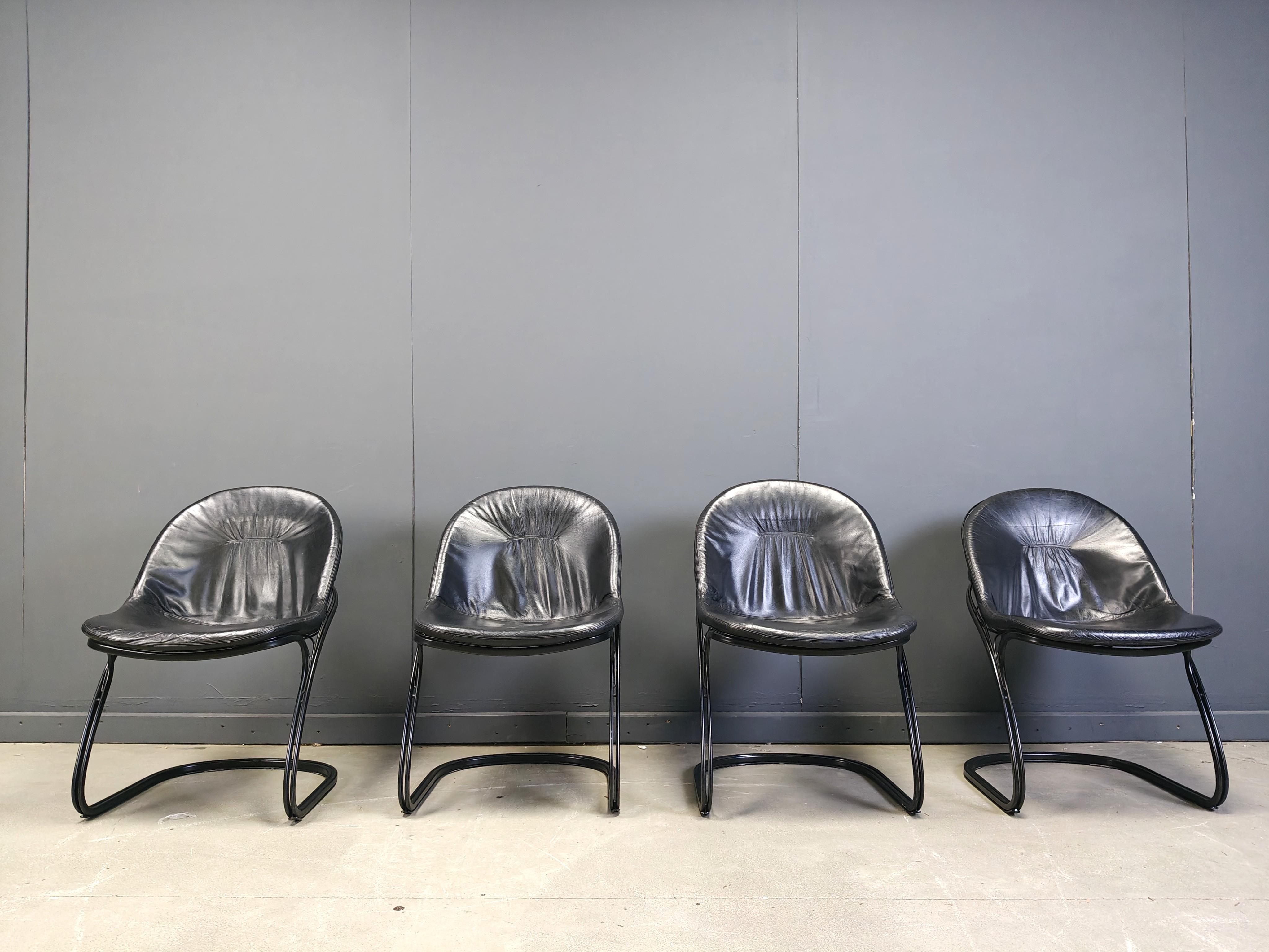 Sedie da pranzo 'Pascale' di Gastone Rinaldi, anni Settanta - set di 4 7