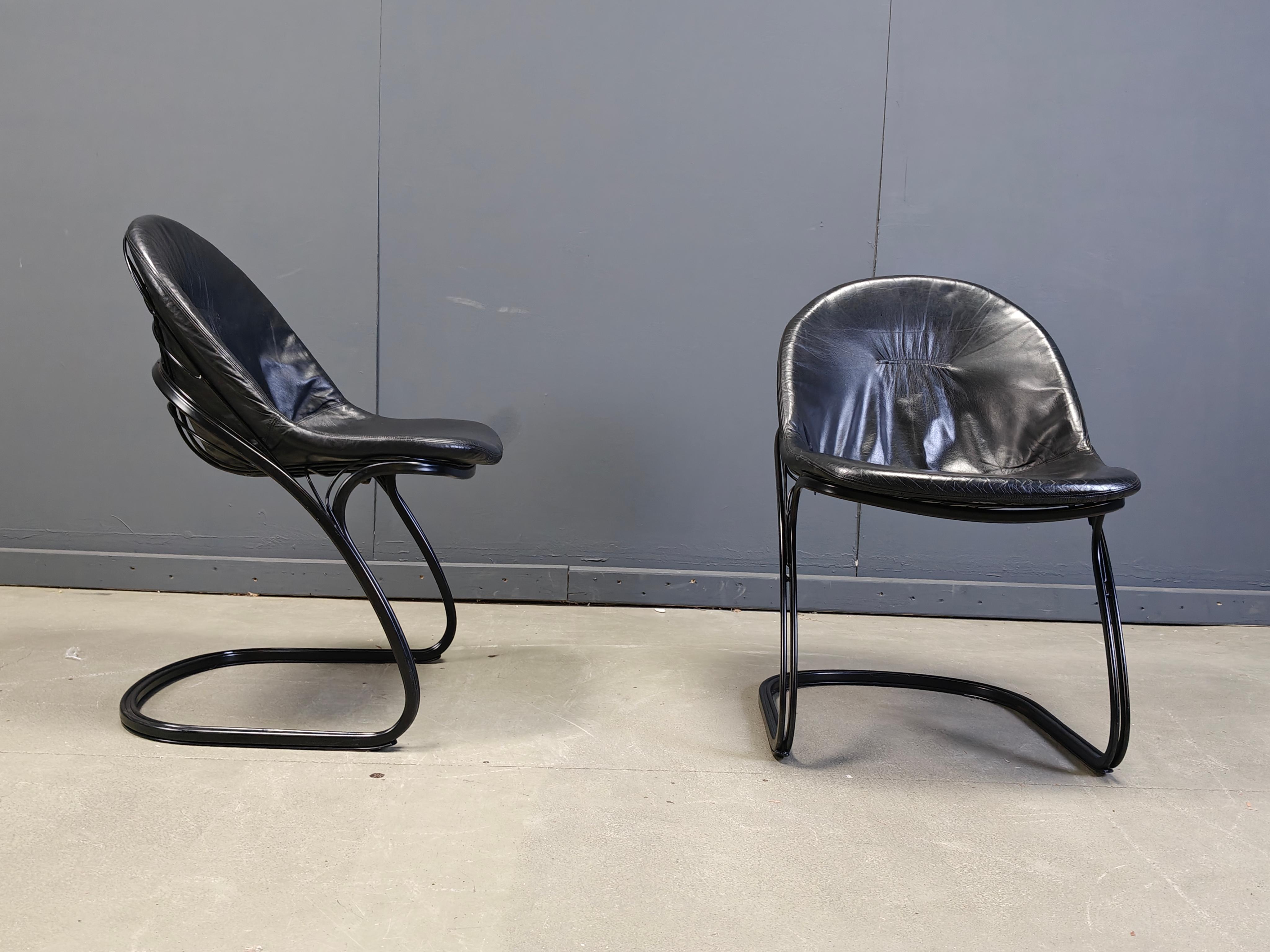 Mid-Century moderno Sedie da pranzo 'Pascale' di Gastone Rinaldi, anni Settanta - set di 4