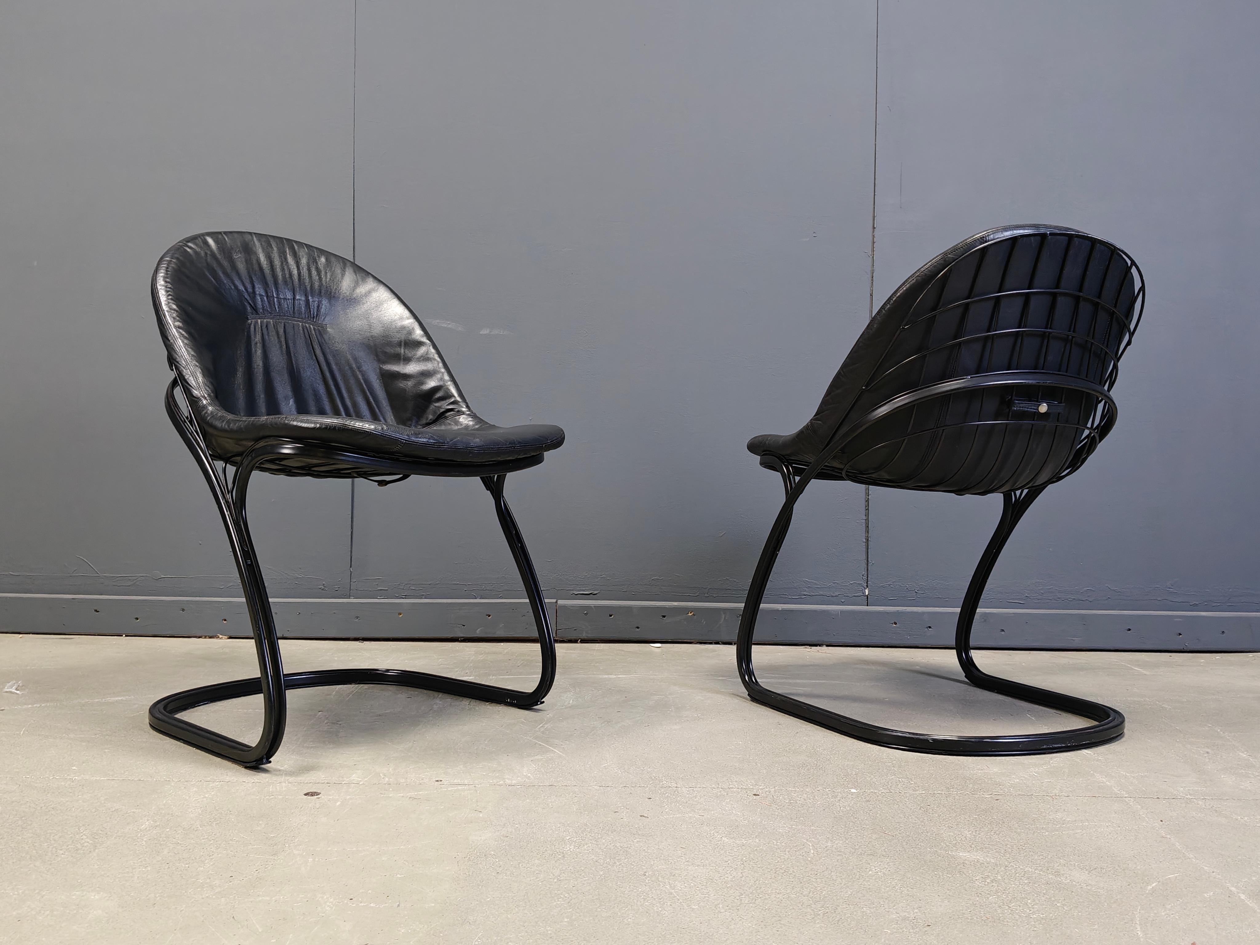 Italiano Sedie da pranzo 'Pascale' di Gastone Rinaldi, anni Settanta - set di 4