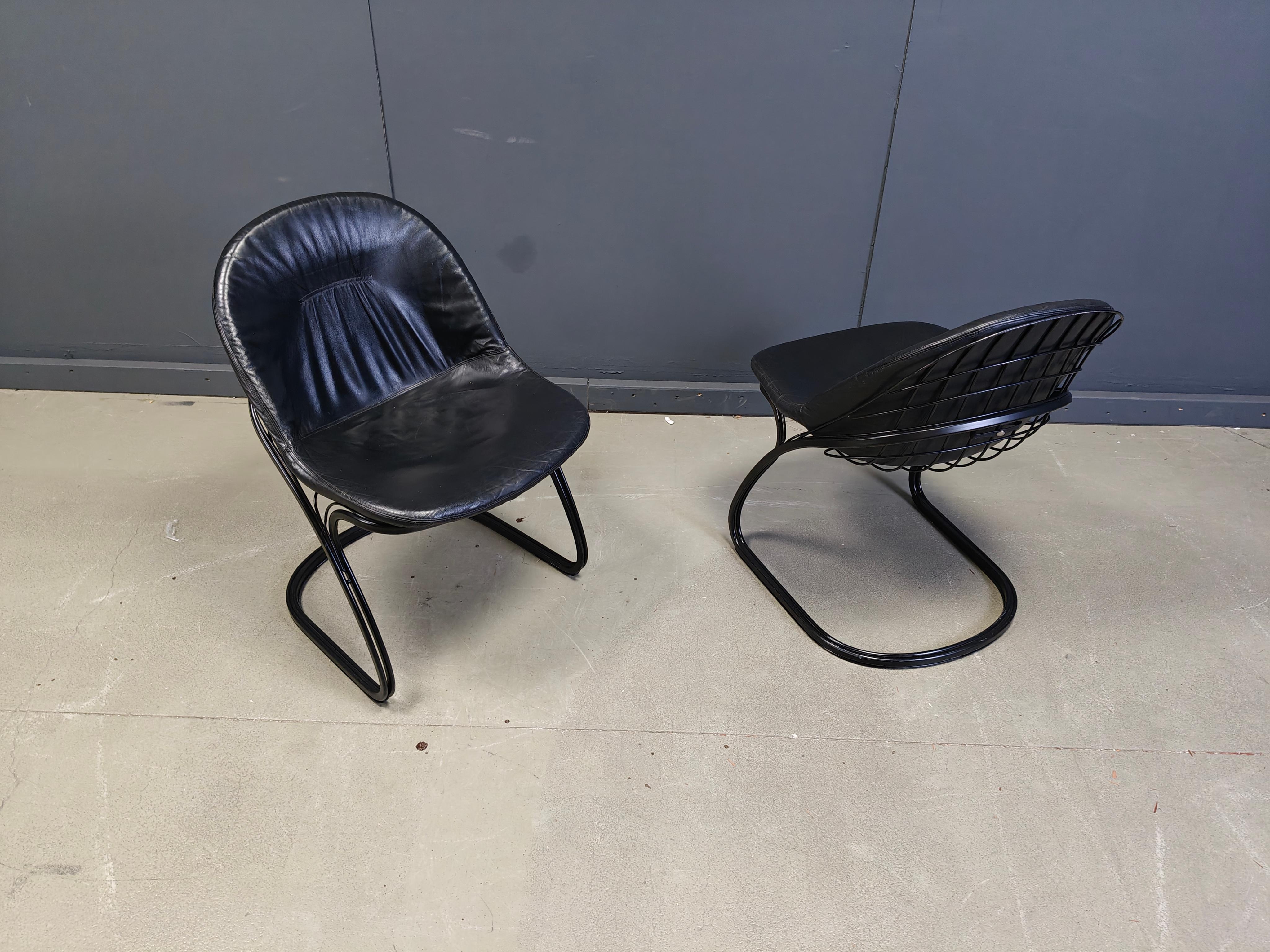 Sedie da pranzo 'Pascale' di Gastone Rinaldi, anni Settanta - set di 4 In condizioni buone a Leuven, Vlaams Gewest