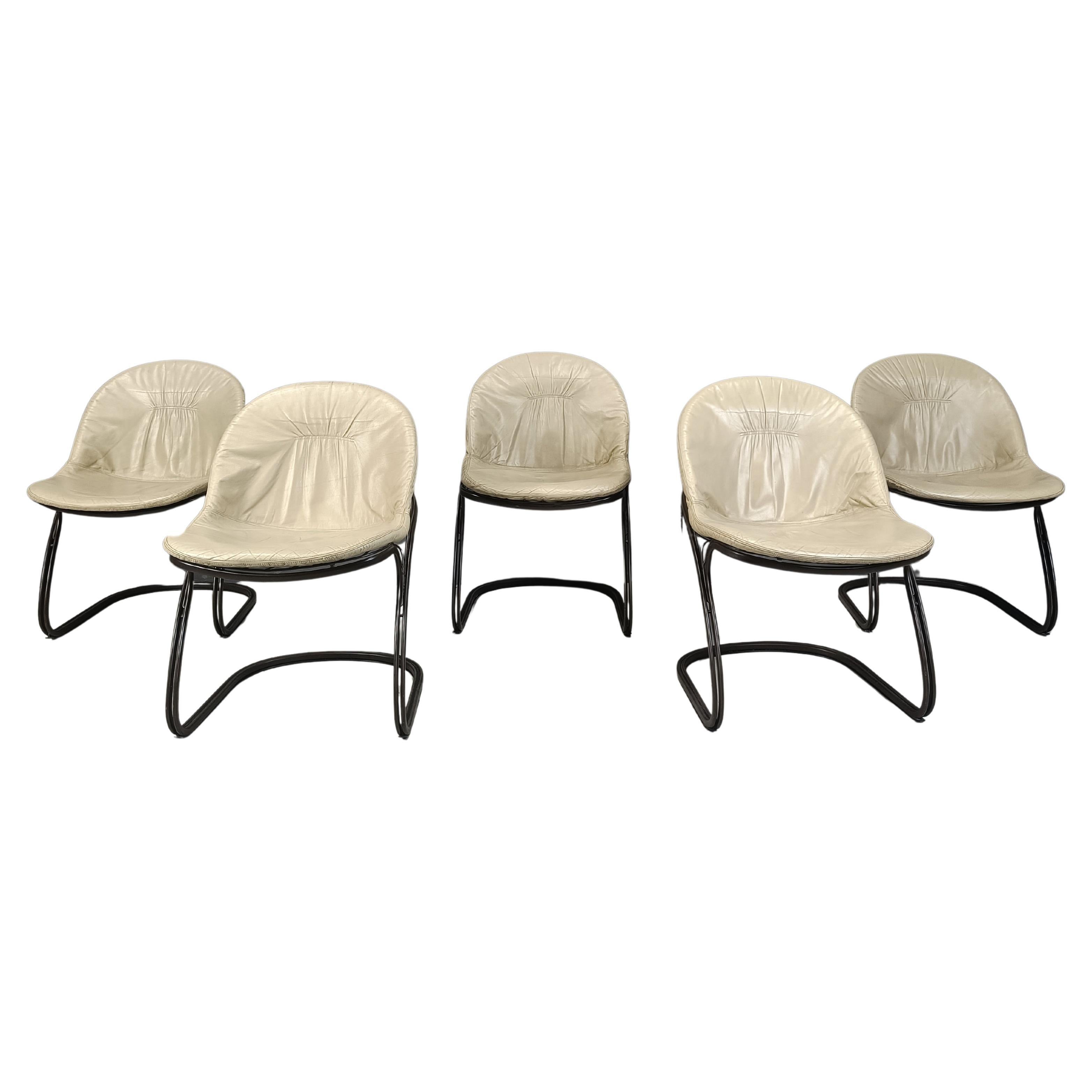 Gastone Rinaldi 'Pascale' Dining chairs, 1970s - set of 5