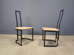 Gastone Rinaldi postmodern Dining chairs for Thema italy, 1980s - set of 6