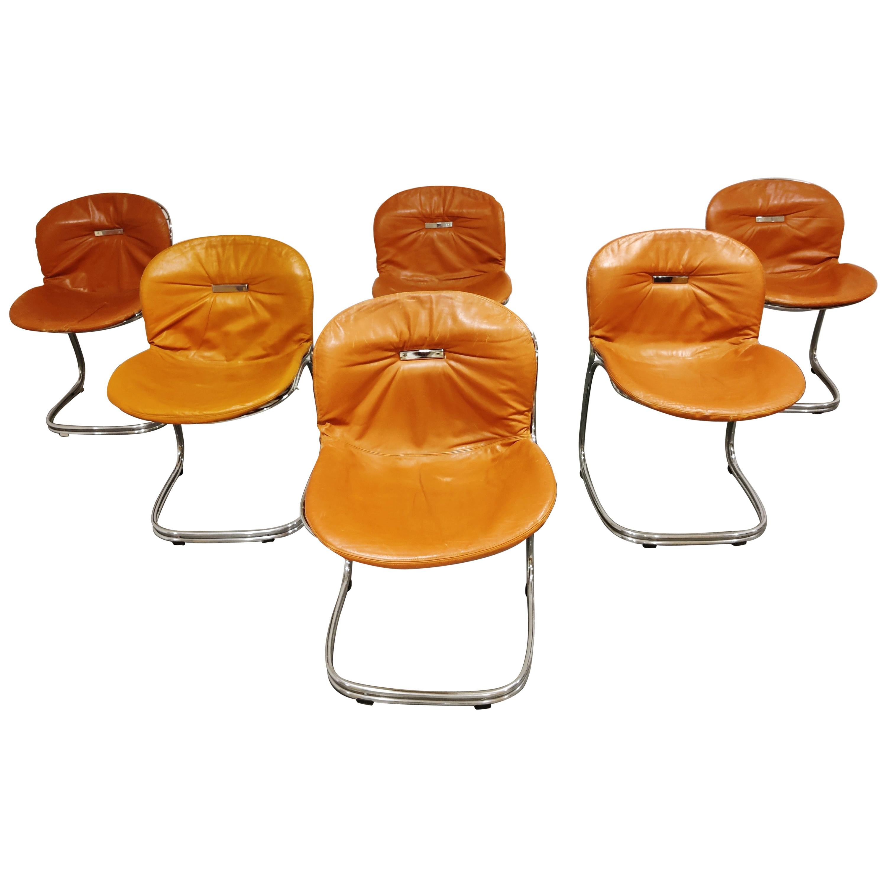 Gastone Rinaldi 'sabrina' Dining Chairs, 1970s