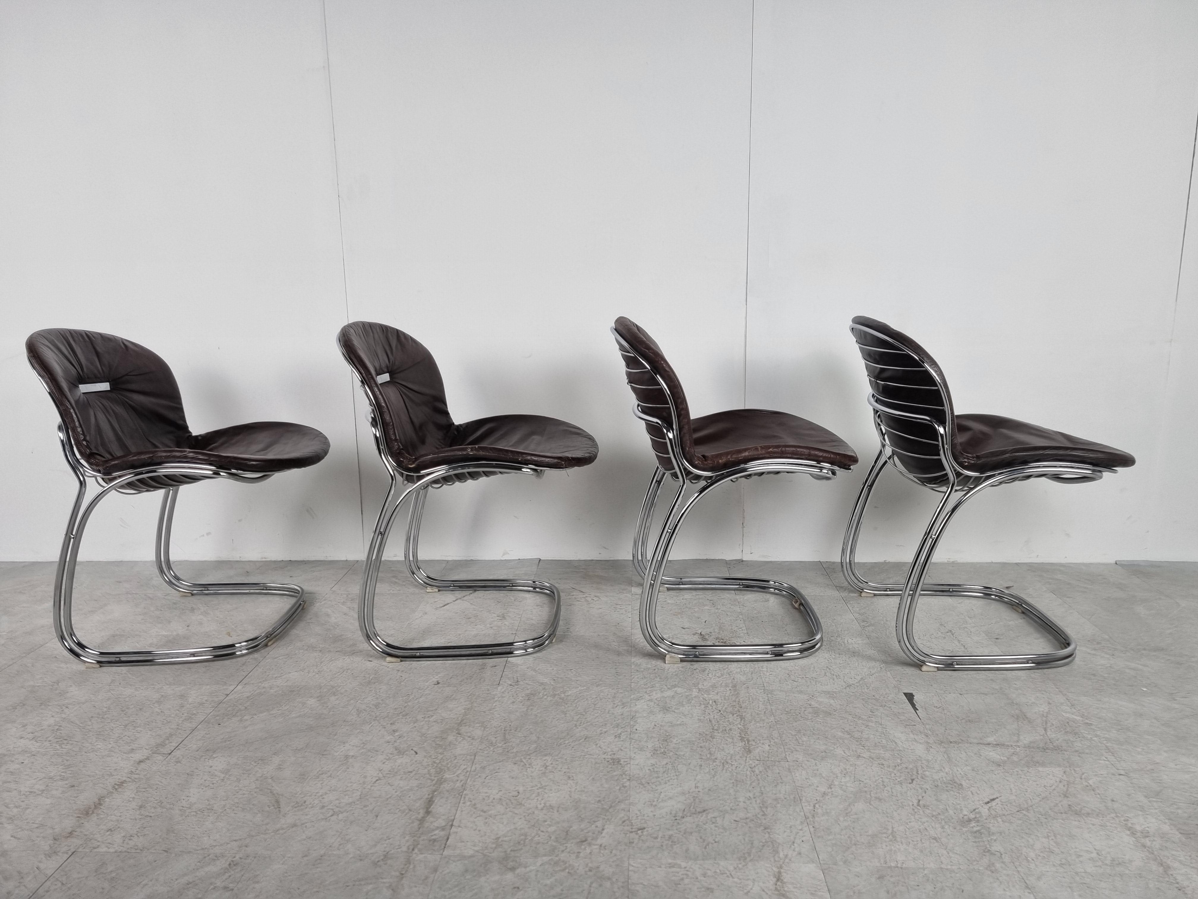 Gastone Rinaldi 'Sabrina' Dining Chairs, 1970s - set of 4 1