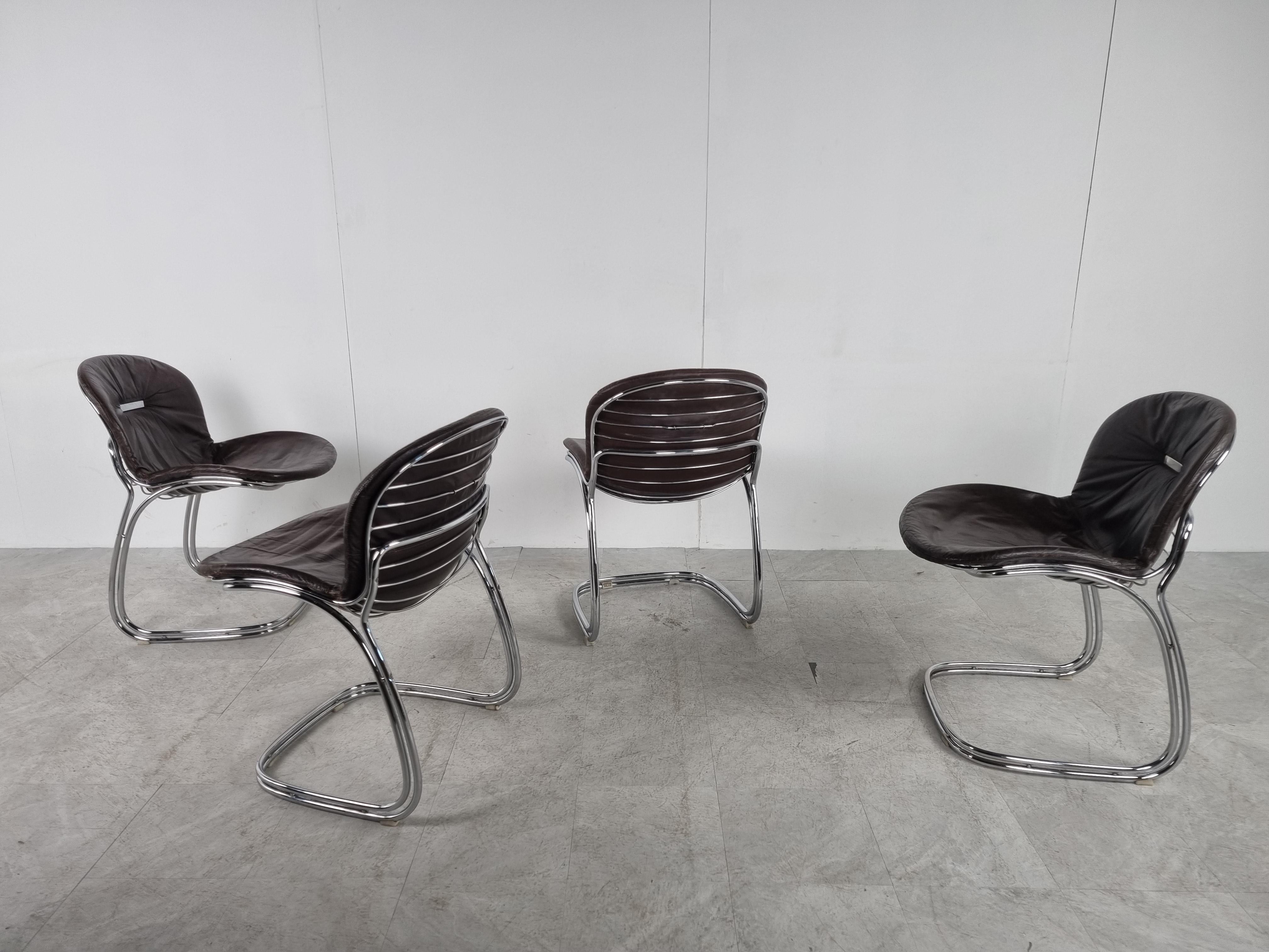 Gastone Rinaldi 'Sabrina' Dining Chairs, 1970s - set of 4 2
