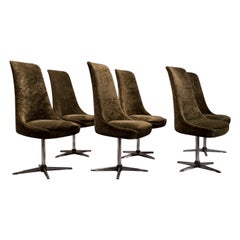 Gastone Rinaldi-Set italienische Drehstühle