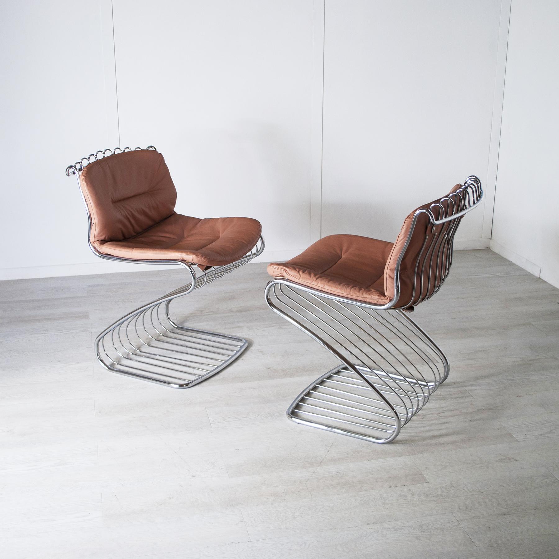 Gastone Rinaldi set of 4 chairs for Rima 1970s in vendita 4